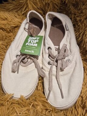 Sanuk Avery Lace Hemp White Sneaker